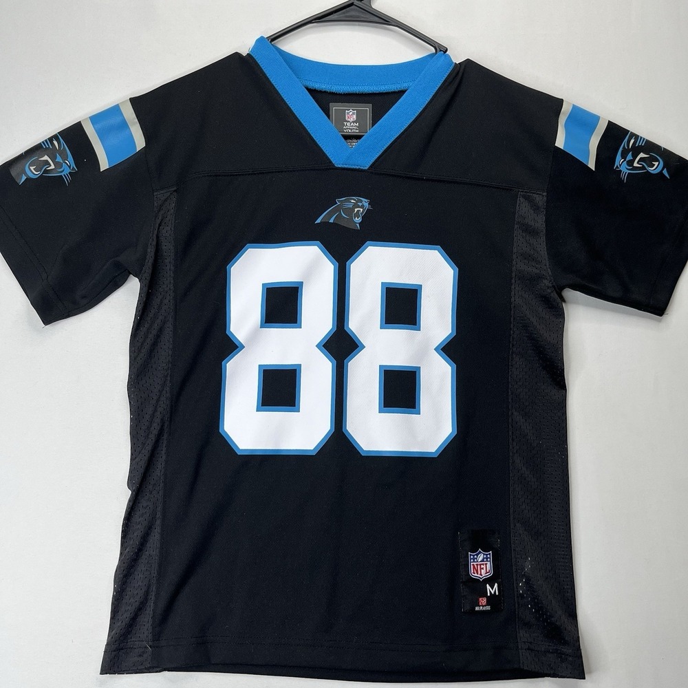 Carolina Panthers Greg Olsen #88 Youth Medium NFL Players Jersey Black Football